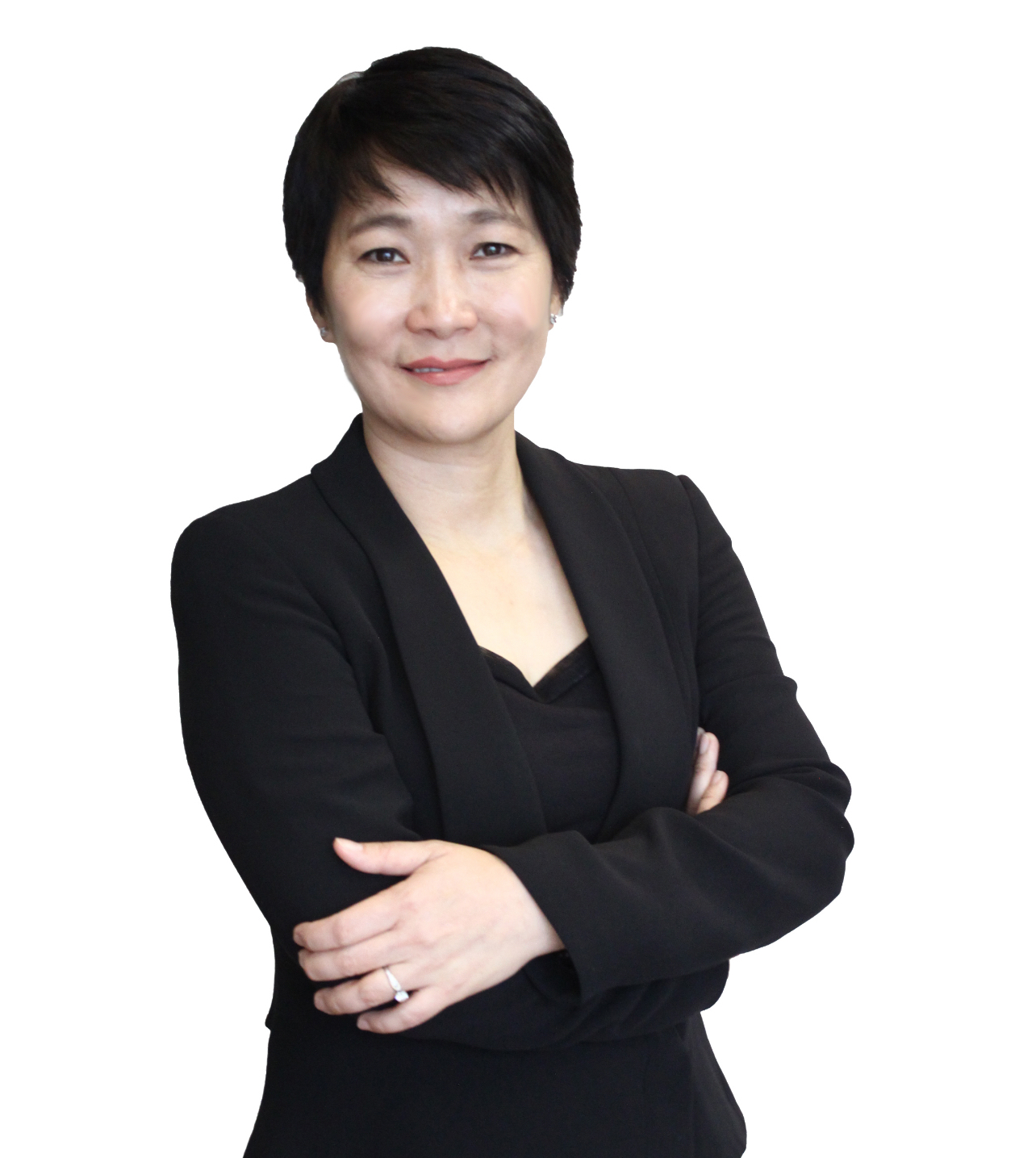 a person in a black suit