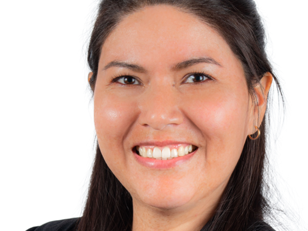 a person smiling at camera