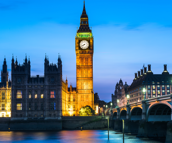 a clock tower in Big Ben