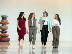 a group of women walking