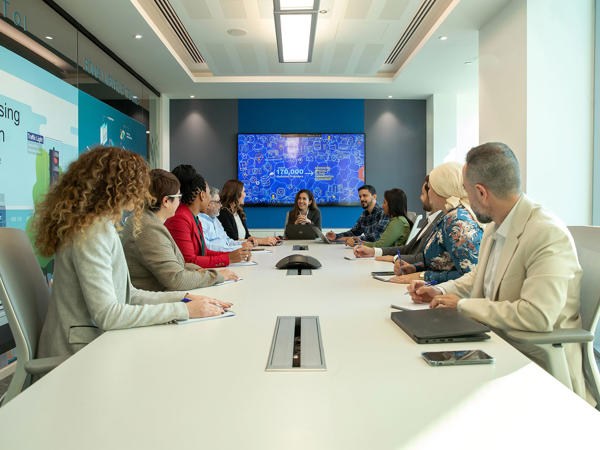 Team Meeting In Room