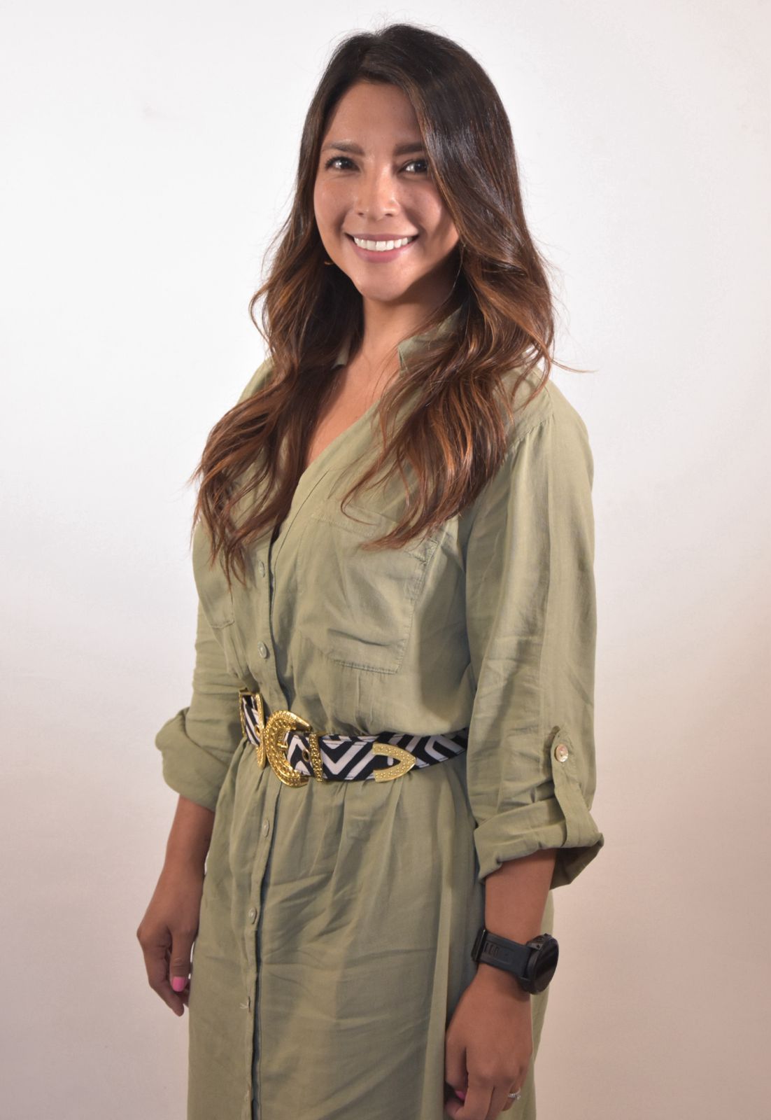 a person smiling at camera