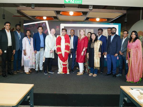 a group of people standing on a stage
