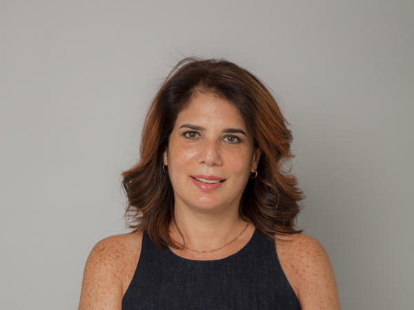a person in a black dress