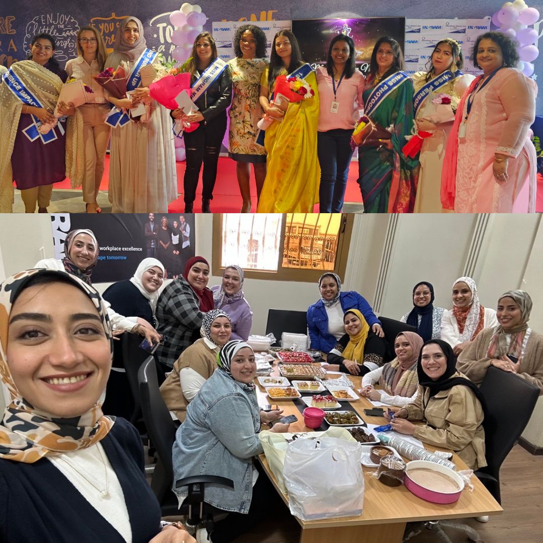 a group of women posing for a photo