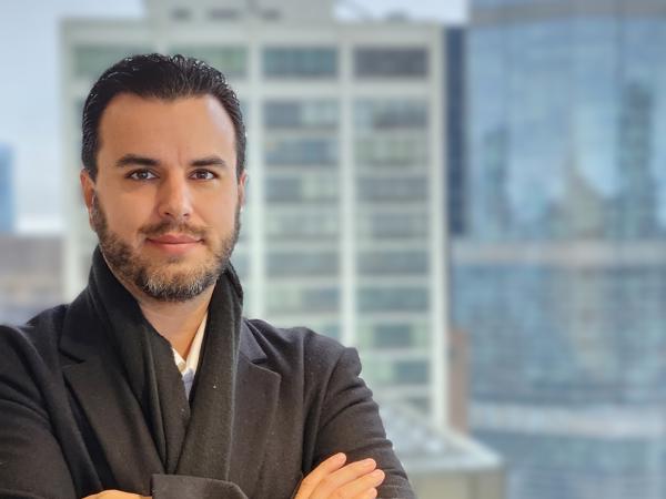 a person with his arms crossed