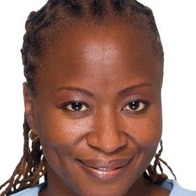 a close-up of a person smiling