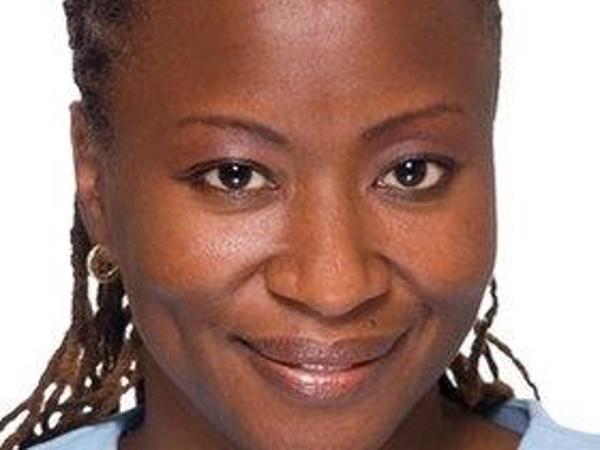 a close-up of a person smiling
