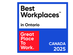 a blue and white rectangular sign with black text