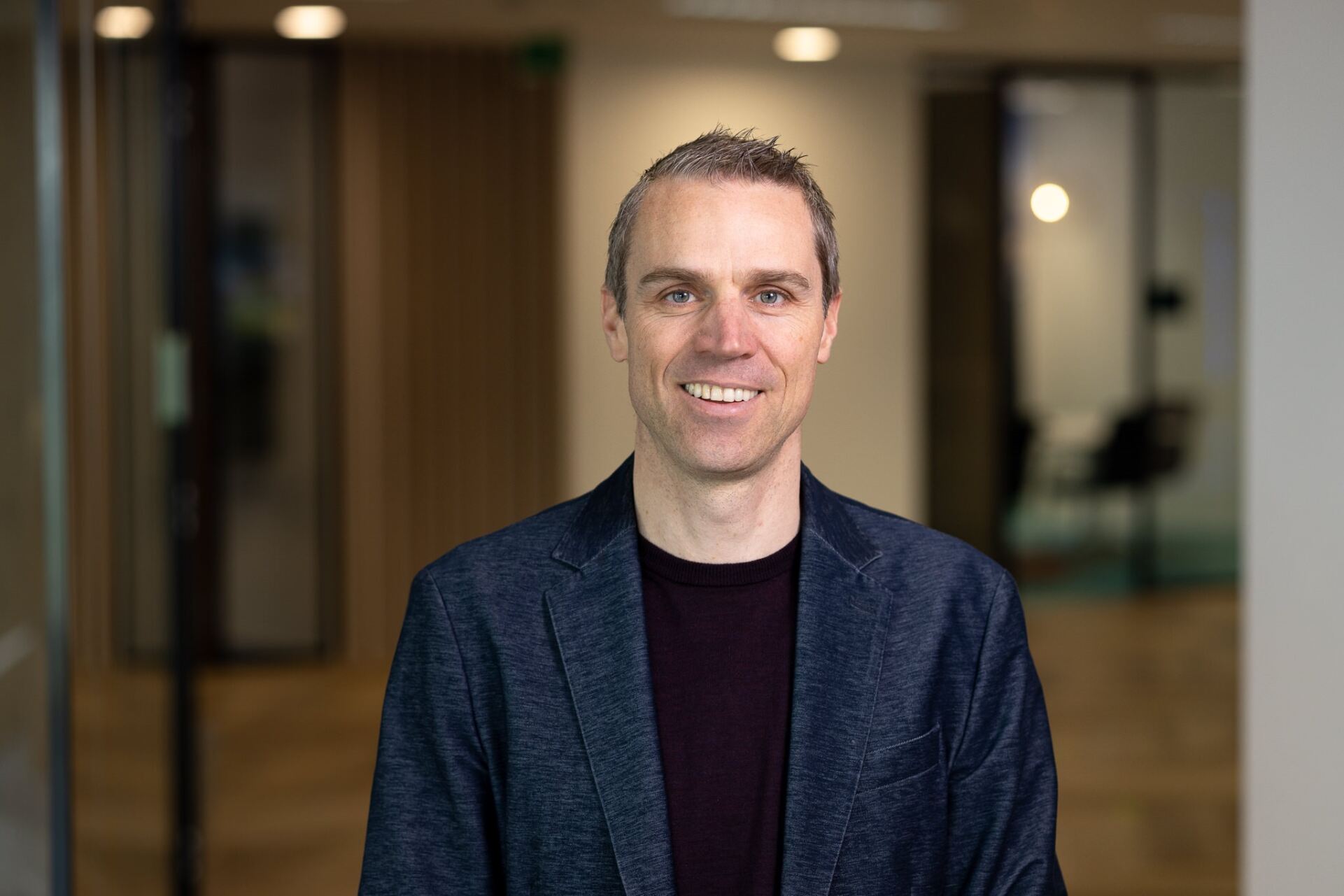 a person smiling at camera