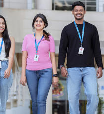 a group of people walking