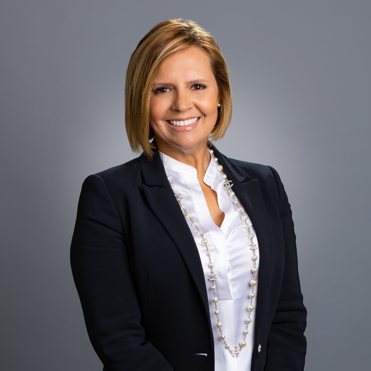 a person in a black suit